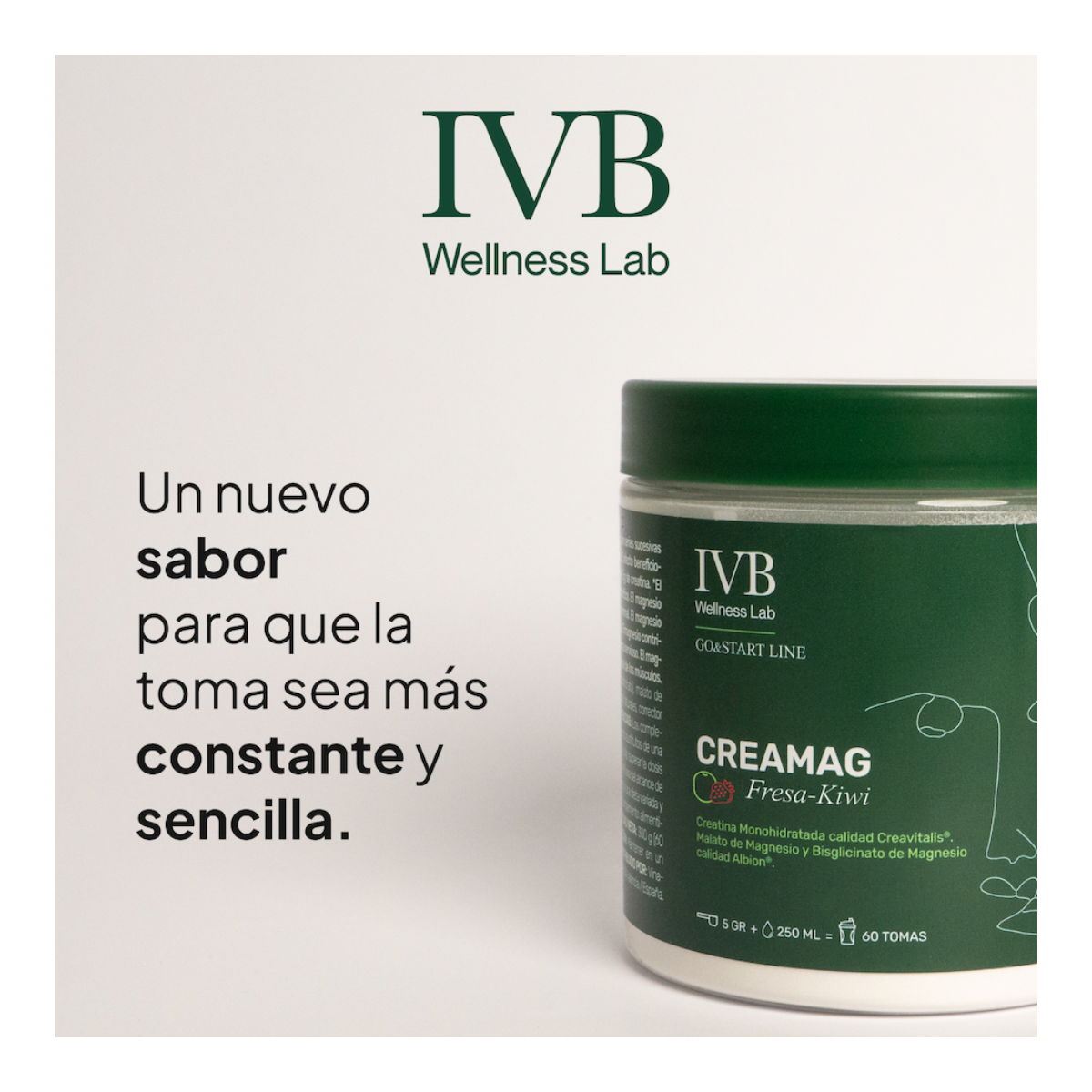 Ivb Creamag 300 g Sabor Fresa-kiwi