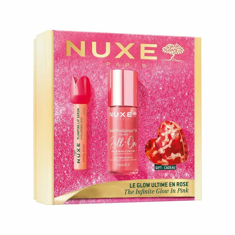 Nuxe Cofre Huile Prodigieuse Or + Voluminizador Labios