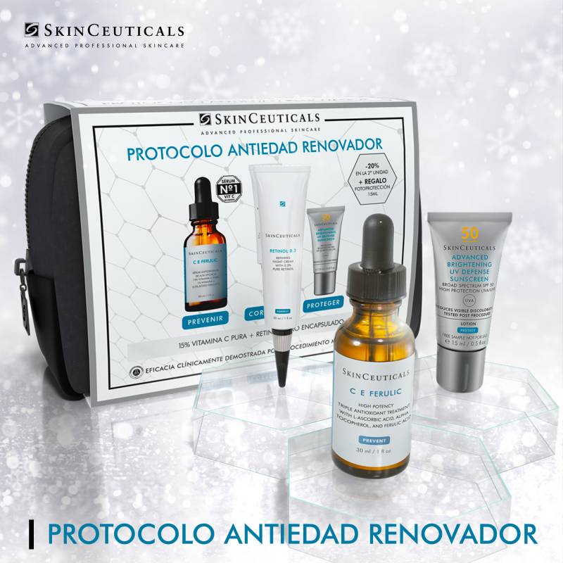 Skinceuticals Cofre Navidad C E Fferulic 30Ml+ Retinol 0.3 30Ml + Advanced Brightening Uv Defense 15Ml