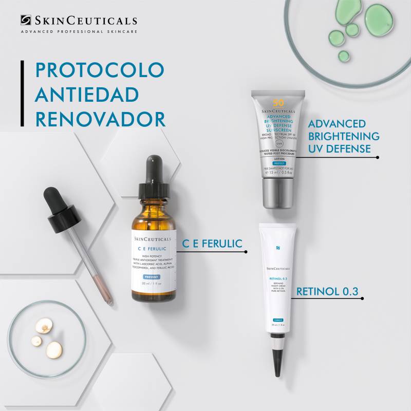 Skinceuticals Cofre Navidad C E Fferulic 30Ml+ Retinol 0.3 30Ml + Advanced Brightening Uv Defense 15Ml