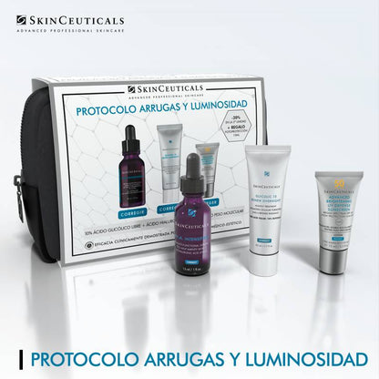 Skinceuticals Cofre Navidad H.A Intensifier 30Ml + Glycolic 10 Renew Overnight 50Ml + Advanced Brightening 15 Ml