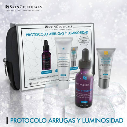 Skinceuticals Cofre Navidad H.A Intensifier 30Ml + Glycolic 10 Renew Overnight 50Ml + Advanced Brightening 15 Ml