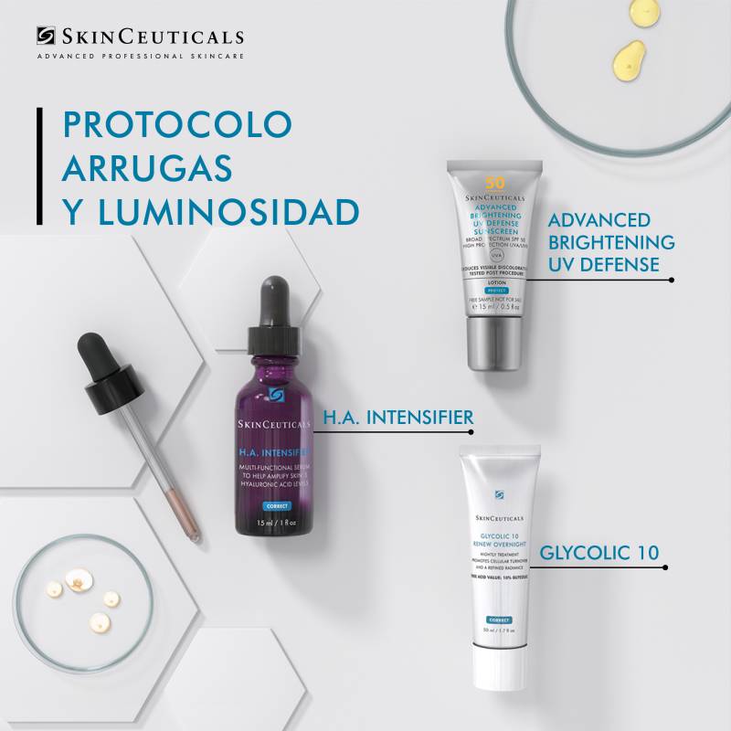 Skinceuticals Cofre Navidad H.A Intensifier 30Ml + Glycolic 10 Renew Overnight 50Ml + Advanced Brightening 15 Ml