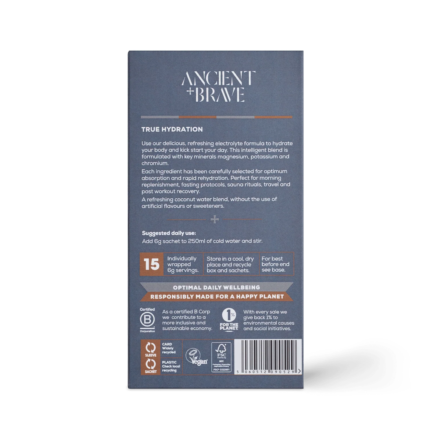 Ancient + Brave True Hydration 15 Sobres de 6G