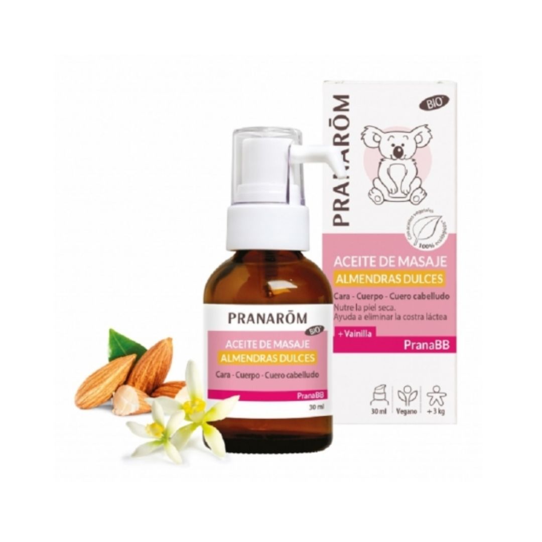 Pranabb Aceite De Masaje Almendras Dulces Bio 1 Envase 30 Ml
